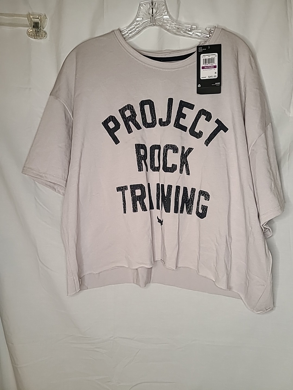 Under Armour Men's Project Rock Heavyweight Stay Hungry Cutoff T-Shirt 2XL NWT